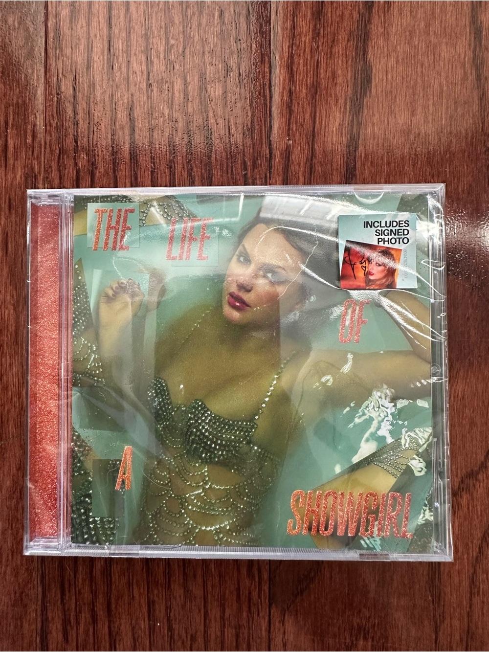 Taylor Swift The Life of a Showgirl CD — includes signed photo